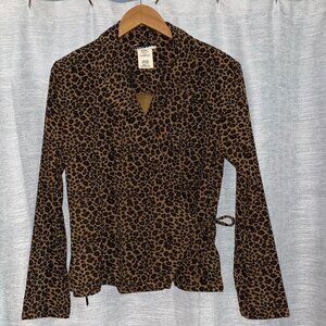 Jalete Leopard Print Jacket Size 11
